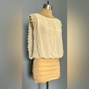 Do + Be Lace Top Mini Dress